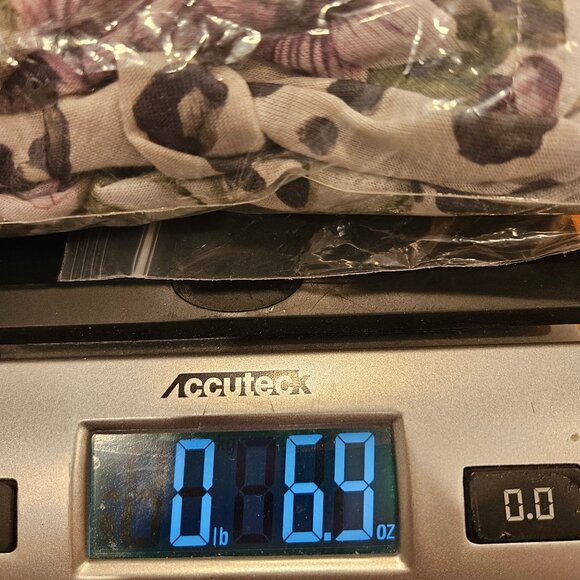 Time & Tru Womens Top XL Long Sleeve Floral Leopard Print Gathered Hem colorful - Picture 11 of 11